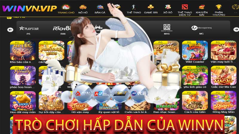 Các trò chơi hấp dẫn của nhà cái Winvn